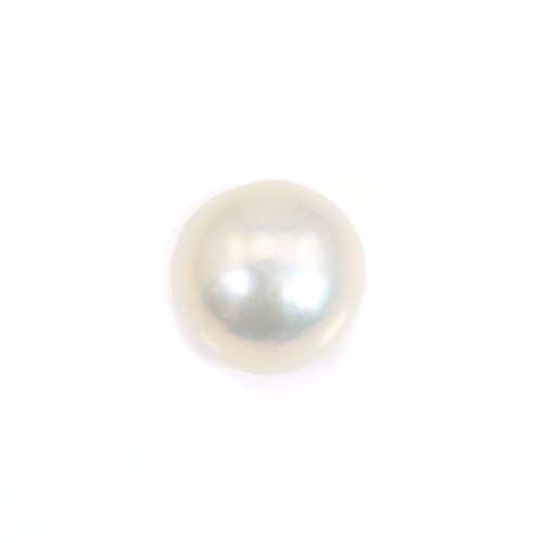 Perle de culture d'eau douce white ronde 11-12mm x 1pc