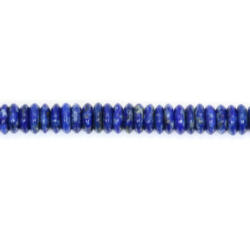 Lapis lazuli rondelle 6mm x 8pcs
