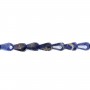 Sodalite faceted drop 4x6mm x 39cm