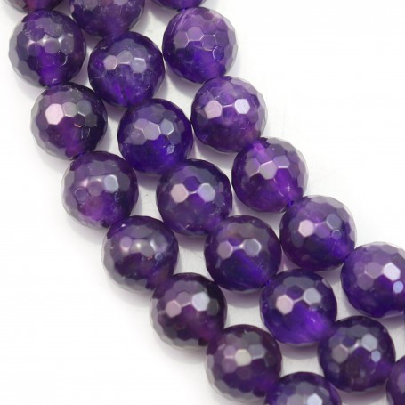 Amethyst Faceted Round 6mm x 40cm