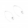 Sterling Silver 925 Ear wires with ball x 2pcs