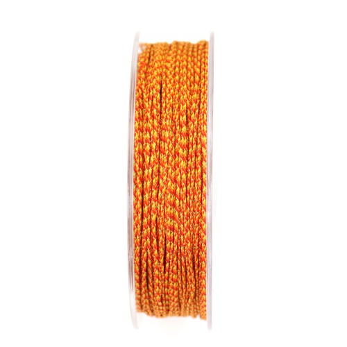 Fio de poliéster multicolorido laranja 0,9 mm x 30 m