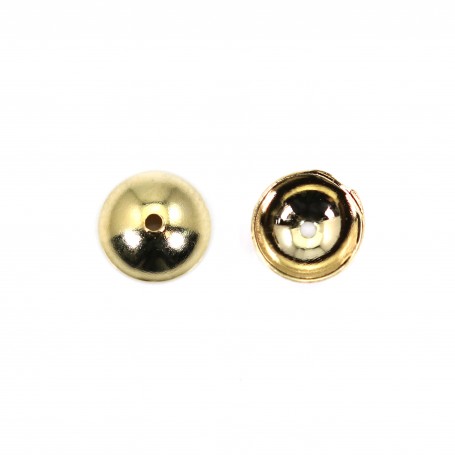 Bead Cap smooth 5mm - Stainless steel 304 gold-plated x 10pcs
