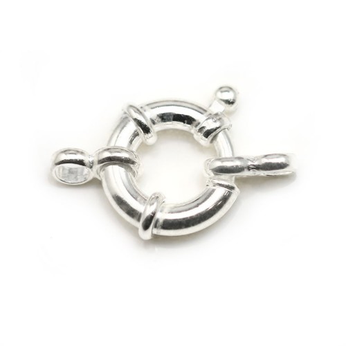 Spring ring Clasp, 925 Silver 14mm X1pc