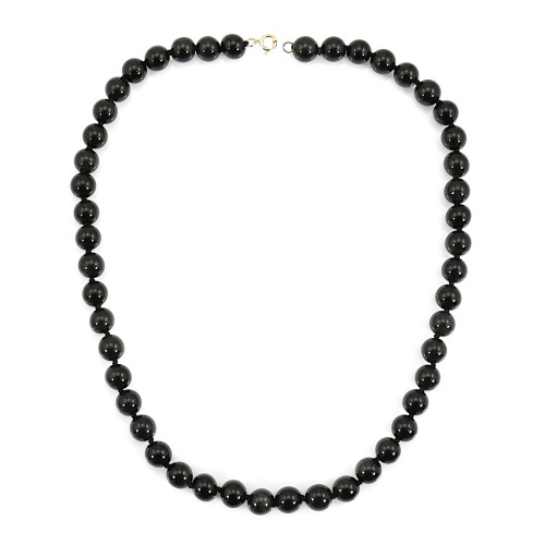 Round Obsidian necklace 8mm x 1pc