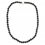 Round Obsidian necklace 6mm x 1pc