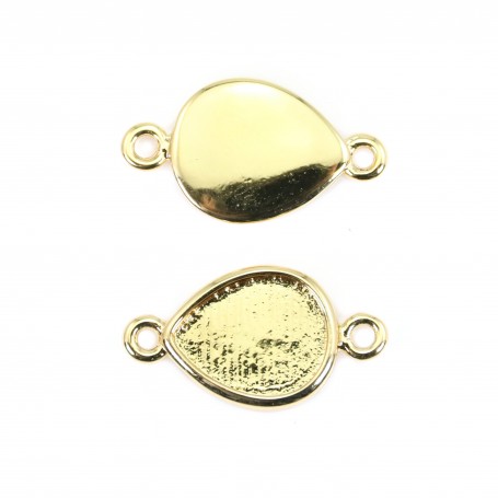 Spacer for cabochon drop 8x10mm - Gold x 1pc