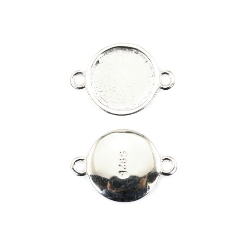 Spacer for round cabochon 10mm - Silver 925 x 1pc