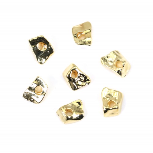Pearl Nugget 6mm - Gold on brass x 10pcs