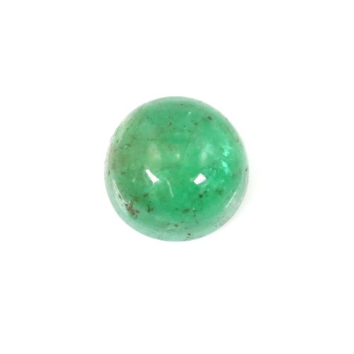 Cabochão redondo de esmeralda 4-5 mm x 1 unidade