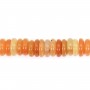 Aventurine orange rondelle heishi 2x6mm x 40cm