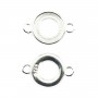 Spacer for round cabochon 8mm - Silver 925 x 1pc