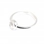 Verstellbarer Ring für runden Cabochon 6mm - 925er Silber x 1St