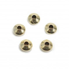 Rondelle bead 7x3.7mm, in gold filled x 1pc