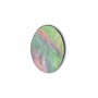 Cabochon Mother-of-pearl flat oval 8x10mm x 1pc