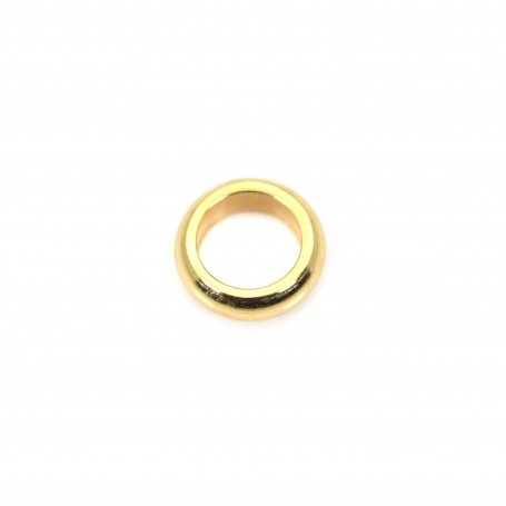 Rondella perlata 8 mm - Acciaio inox 304 placcato oro x 2 pezzi