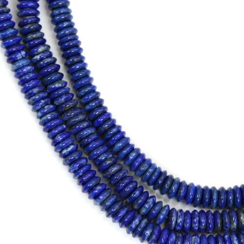 Lapis lazuli roundel Heishi 2x6mm x 40cm