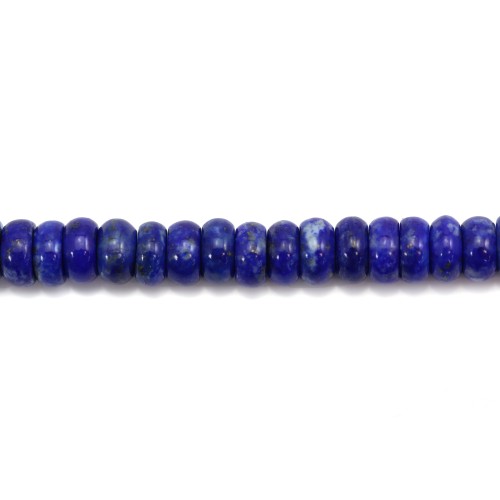 Lapis lazuli rondelle 3x6mm x 40cm