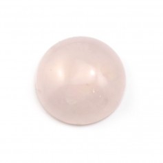 Cabochão redondo de quartzo rosa 16 mm x 1 unidade