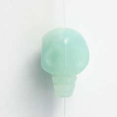 Amazonite, tête de mort, 10mm x 40cm (10pcs )