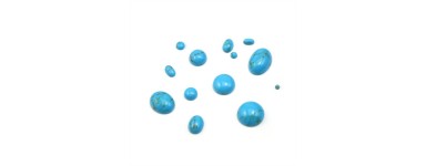 Cabochon of reconstituted turquoise